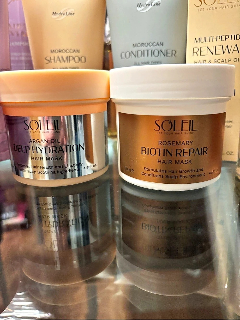 4-Piece La Chic/Soleil Argan Oil Deep Hydration Hair Mask Hair Care Bundle NWT - Picture 4 of 10